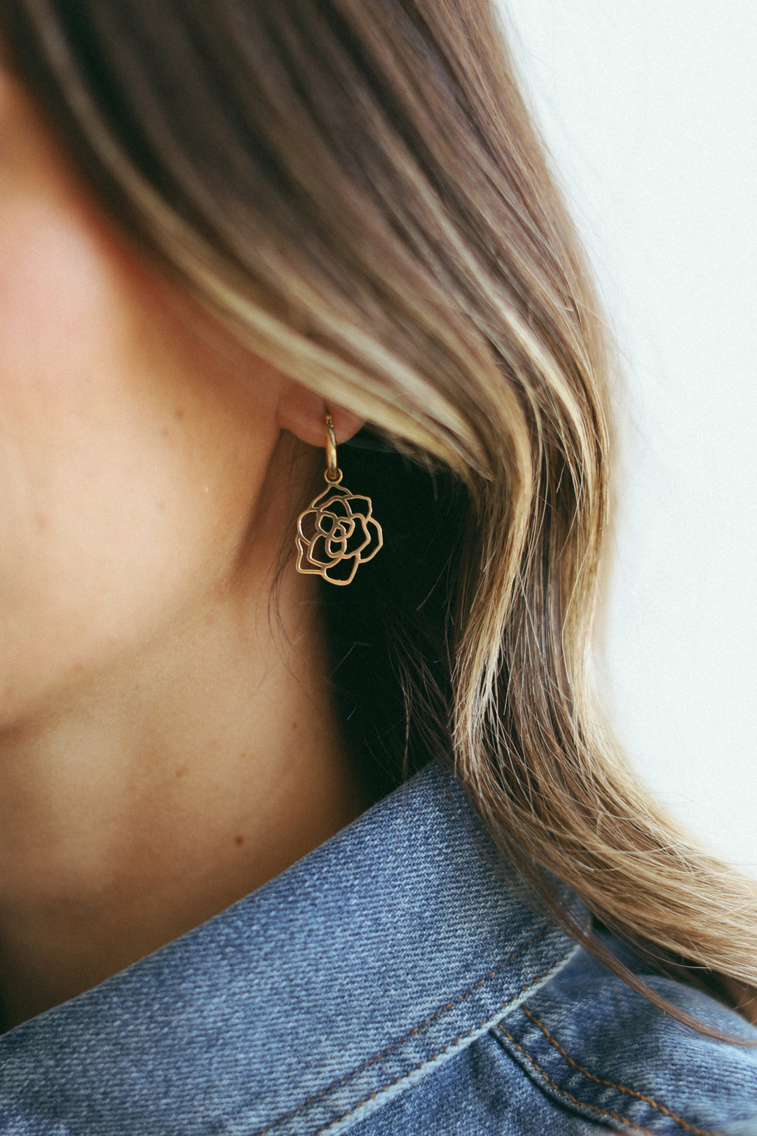 Rose Earing Charm