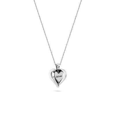 Open Heart Personalized Pendant