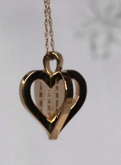 Open Heart Personalized Pendant