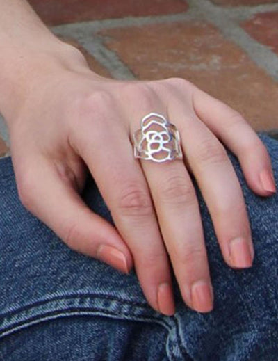 Silver Rose Ring